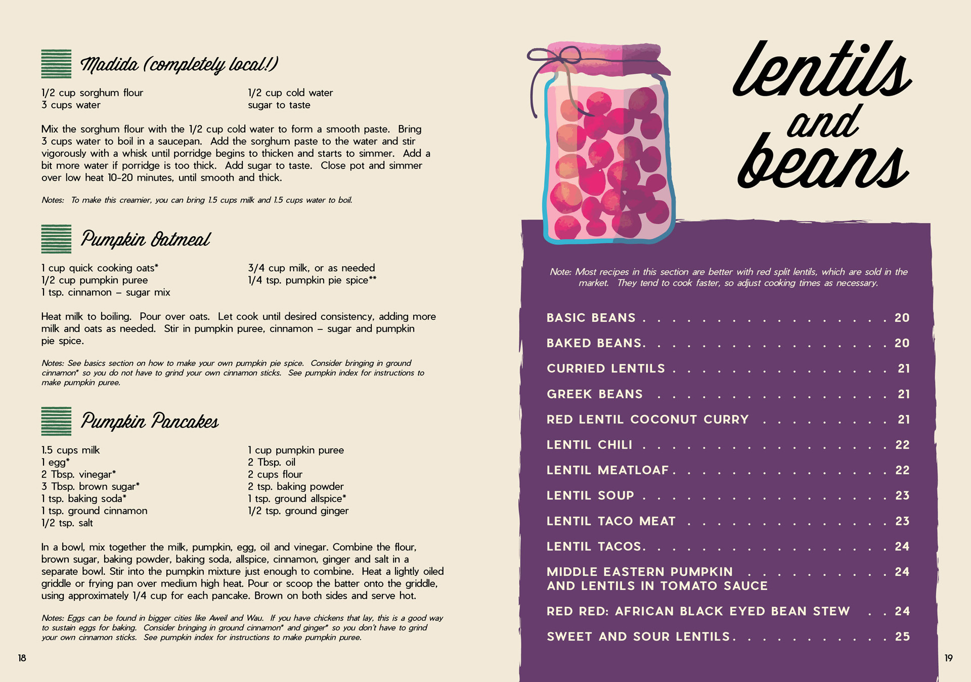 EveryVillage Cookbook - Lentils & Beans Header Page